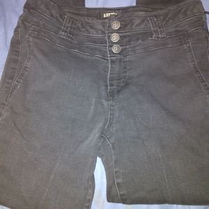 Black high waist skinny leg pants